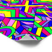 Kleurrijk Chaos 9 Poster (Hoek)