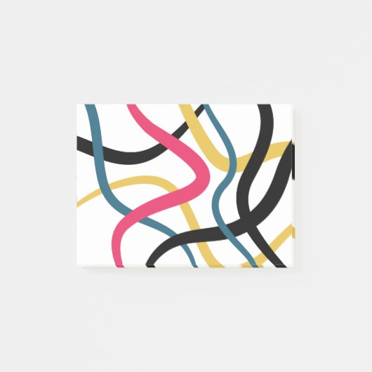Kleurrijk, chaotisch, gewaagd, levendig moderne gr post-it® notes (Voorkant)