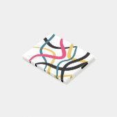 Kleurrijk, chaotisch, gewaagd, levendig moderne gr post-it® notes (Schuin)