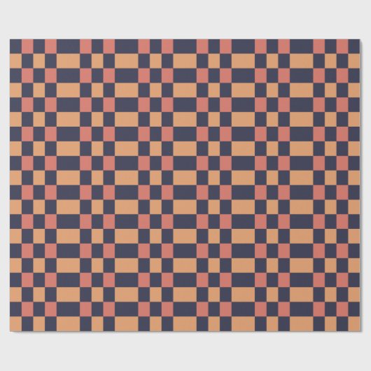 Kleurrijk Checkerboard Patroon Cadeaupapier (Vlak)