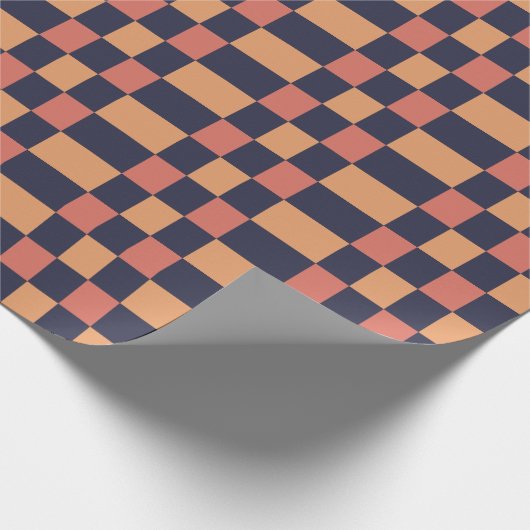 Kleurrijk Checkerboard Patroon Cadeaupapier (Hoek)