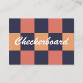 Kleurrijk Checkerboard Patroon Visitekaartje (Voorkant)