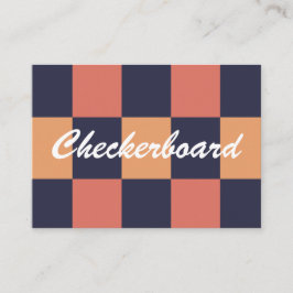 Kleurrijk Checkerboard Patroon Visitekaartje