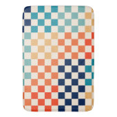 Kleurrijk Checkered-schaakbordpatroon Badmat (Voorkant Verticaal)