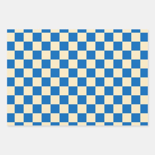 Kleurrijk Checkered-schaakbordpatroon Inpakpapier Vel (Voorkant)