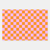 Kleurrijk Checkered-schaakbordpatroon Inpakpapier Vel (Voorkant 2)