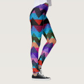 Kleurrijk Chevron Modern Leer #10 Leggings (Rechts)