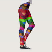 Kleurrijk Chevron Modern Leer #21 Leggings (Rechts)