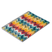 kleurrijk Chevron Monogram Notitieboek (Linkerzijde)