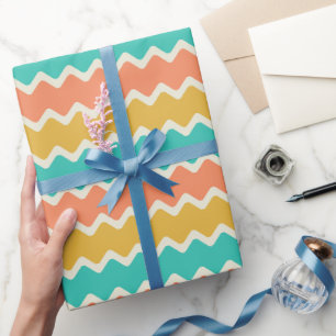 Kleurrijk Chevron Papier Met Middelbrede Strepen