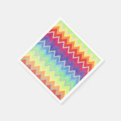 Kleurrijk Chevron-patroon Cute Rainbow-kleuren Servetten (Hoek)