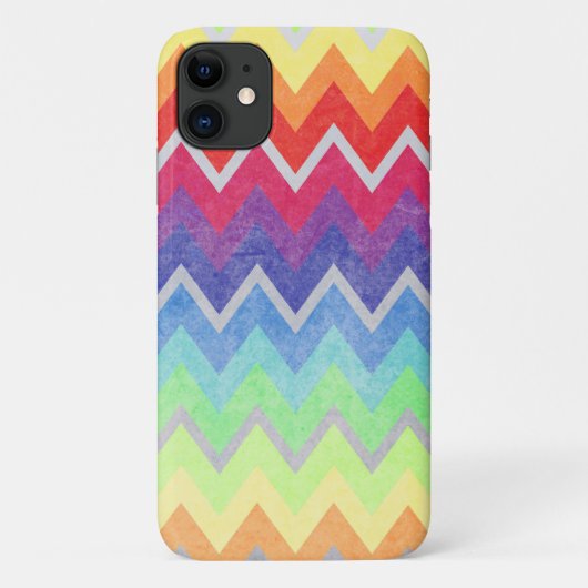 Kleurrijk Chevron patroon Mooie Regenboog kleuren Case-Mate iPhone Case (Achterkant)