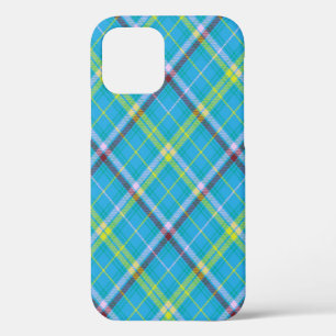 Kleurrijk Chevron Plaid Tartan gestructureerd Naad iPhone 12 Hoesje