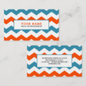 Kleurrijk Chevron Visitekaartje (Voorkant / Achterkant)