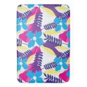 Kleurrijk Chic Floral & Dot Patroon met bladeren Badmat (Voorkant Verticaal)