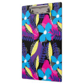 Kleurrijk Chic Floral & Dot Patroon met bladeren Klembord (Links)