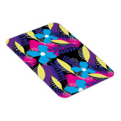 Kleurrijk Chic Floral & Dot Patroon met bladeren Magneet (Rechterzijde)