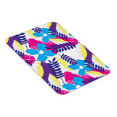 Kleurrijk Chic Floral & Dot Patroon met bladeren Magneet (Rechterzijde)