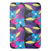 Kleurrijk Chic Floral & Dot Pattern met Leaves Bat Badmat (Voorkant Verticaal)