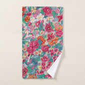Kleurrijk Chinees Floral Patroon Bad Handdoek (Handdoek)