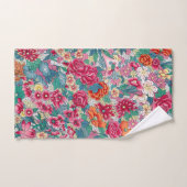 Kleurrijk Chinees Floral Patroon Bad Handdoek (Handdoek)