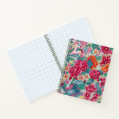 Kleurrijk Chinees Floral Patroon Notitieboek (Binnen)