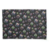 Kleurrijk chique bloemenpatroon Glas in lood Kussensloop (Voorkant)