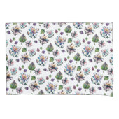 Kleurrijk chique bloemenpatroon Glas in lood Kussensloop (Voorkant)