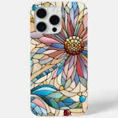 Kleurrijk chique Glas in lood bloemenkunstpatroon Case-Mate iPhone Case (Achterkant)