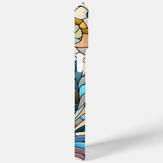 Kleurrijk chique Glas in lood bloemenkunstpatroon Case-Mate iPhone Case (Achterkant / Rechts)