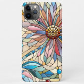 Kleurrijk chique Glas in lood bloemenkunstpatroon iPhone Hoesje (Achterkant)