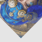 Kleurrijk chique steampunk tissuepapier (Detail)