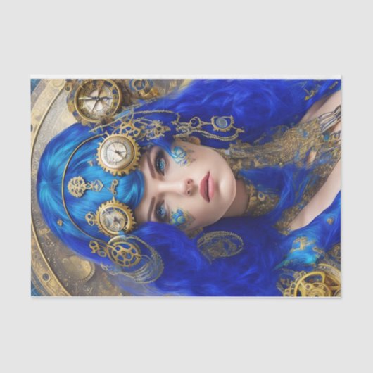 Kleurrijk chique steampunk tissuepapier (Voorkant)