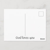 Kleurrijk Christelijk kruis over doornenkroon Briefkaart (Achterkant)