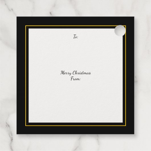 Kleurrijk | CHRISTMAS TREE | feestdag Bedankjes Labels (Achterkant)