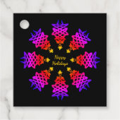 Kleurrijk | CHRISTMAS TREE | feestdag Bedankjes Labels (Voorkant)