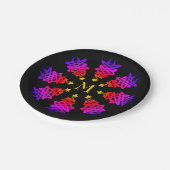 Kleurrijk | CHRISTMAS TREE | Monogram Papieren Bordje (Gekanteld)