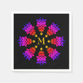Kleurrijk | CHRISTMAS TREE | Monogrampapier Servet (Voorkant)