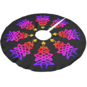 Kleurrijk | CHRISTMAS TREE MOTIF Kerstboom Rok (Gekanteld)