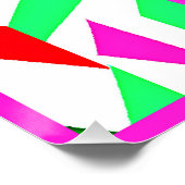 Kleurrijk Chromatisch Patroon Perfect Poster (Hoek)