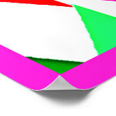 Kleurrijk Chromatisch Patroon Poster (Hoek)