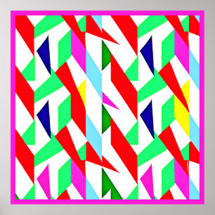 Kleurrijk Chromatisch Patroon Poster