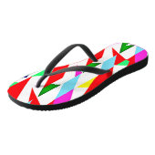 Kleurrijk Chromatisch Patroon Teenslippers (Schuin)