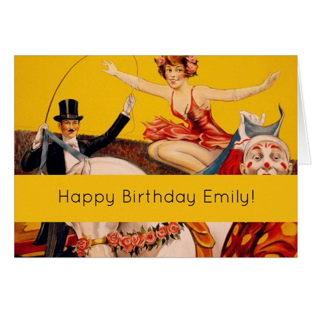  kleurrijk Circus Performer Poster (Voorkant Horizontaal)