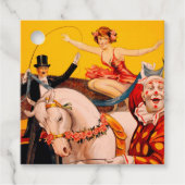 kleurrijk Circus Performer Poster Bedankjes Labels (Voorkant)