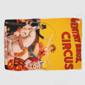 kleurrijk Circus Performer Poster Golfhanddoek (Horizontaal)