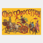 kleurrijk Circus Performer Poster Inpakpapier Vel (Voorkant 2)