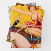  kleurrijk Circus Performer Poster Inpakpapier Vel (In situ)