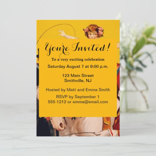  kleurrijk Circus Performer Poster Kaart (Staand voorkant)