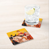 kleurrijk Circus Performer Poster Kartonnen Onderzetters (Insitu)